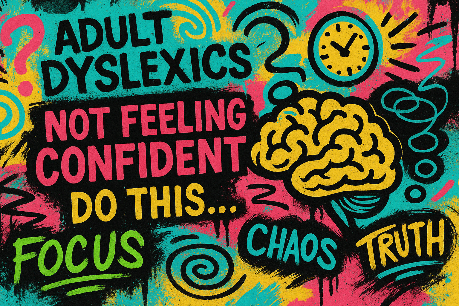 Adult Dyslexics.. Not feeling confident - Do this...