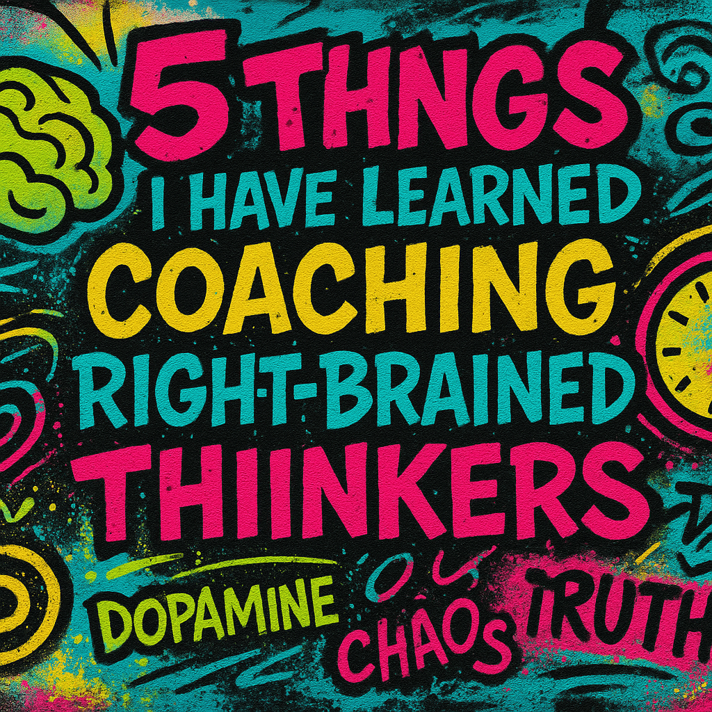 5 Thing I Have Learned Coaching Right Brained Thinkers.