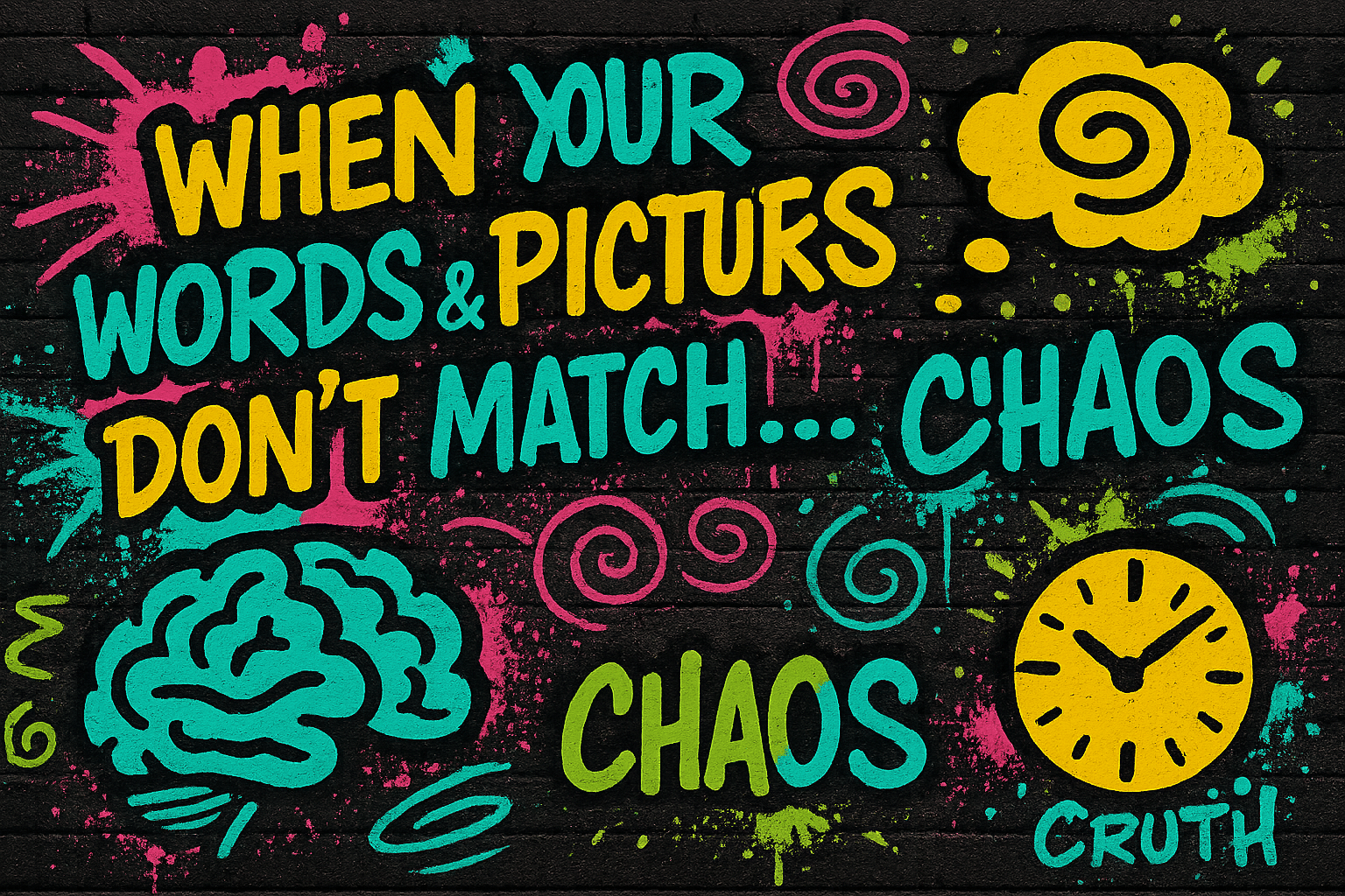 When your words & pictures don't match...