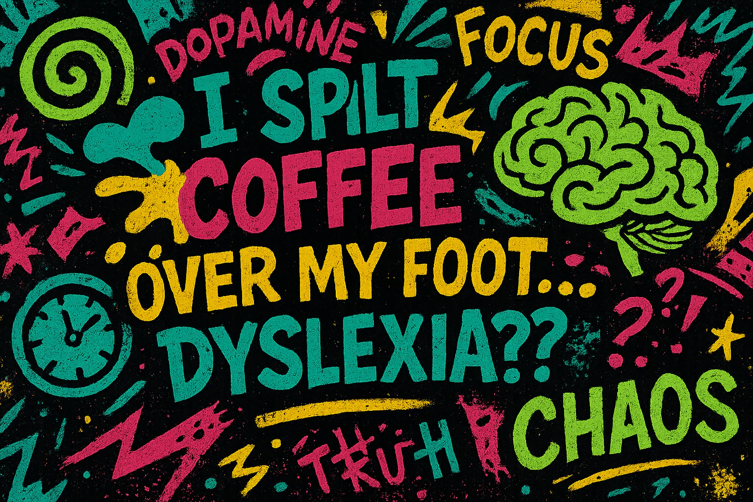 I Spilt Coffee Over My Foot... Dyslexia??