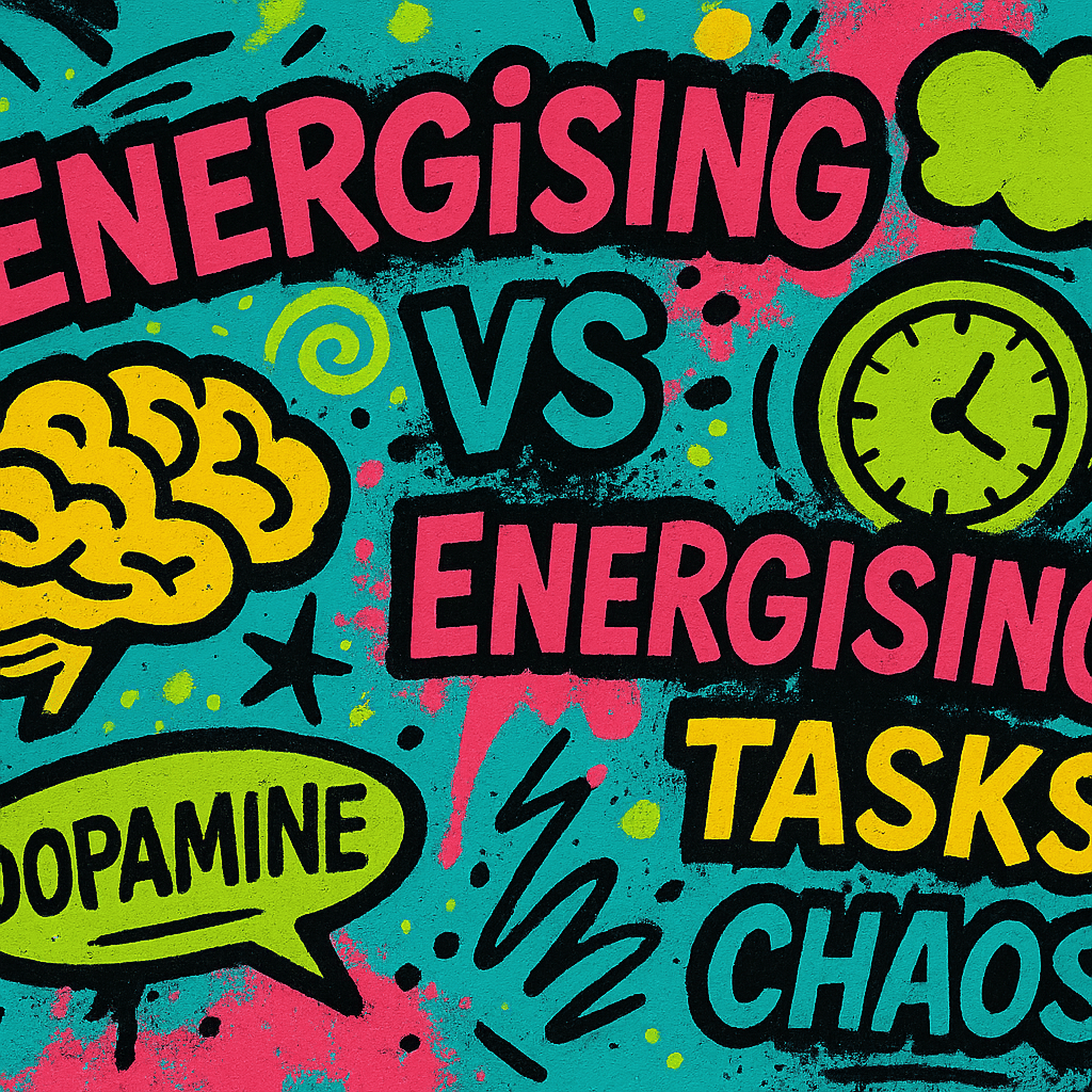 Energising vs un-energising tasks