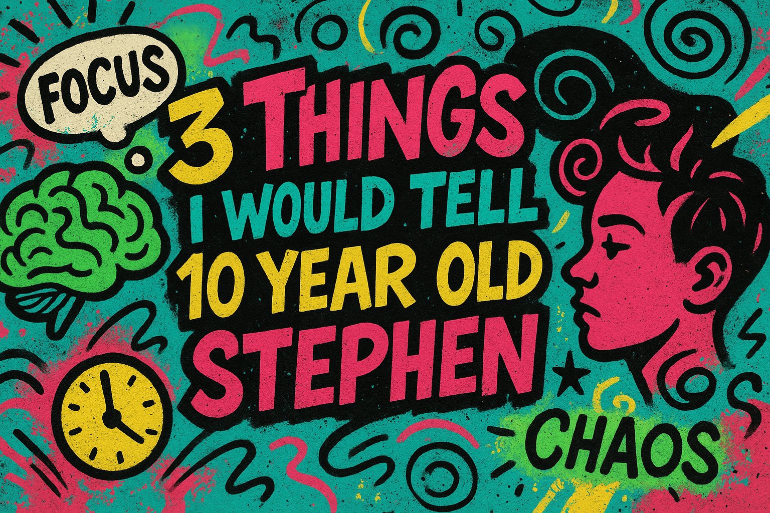 3 Things I Would Tell 10 Year Old Stephen