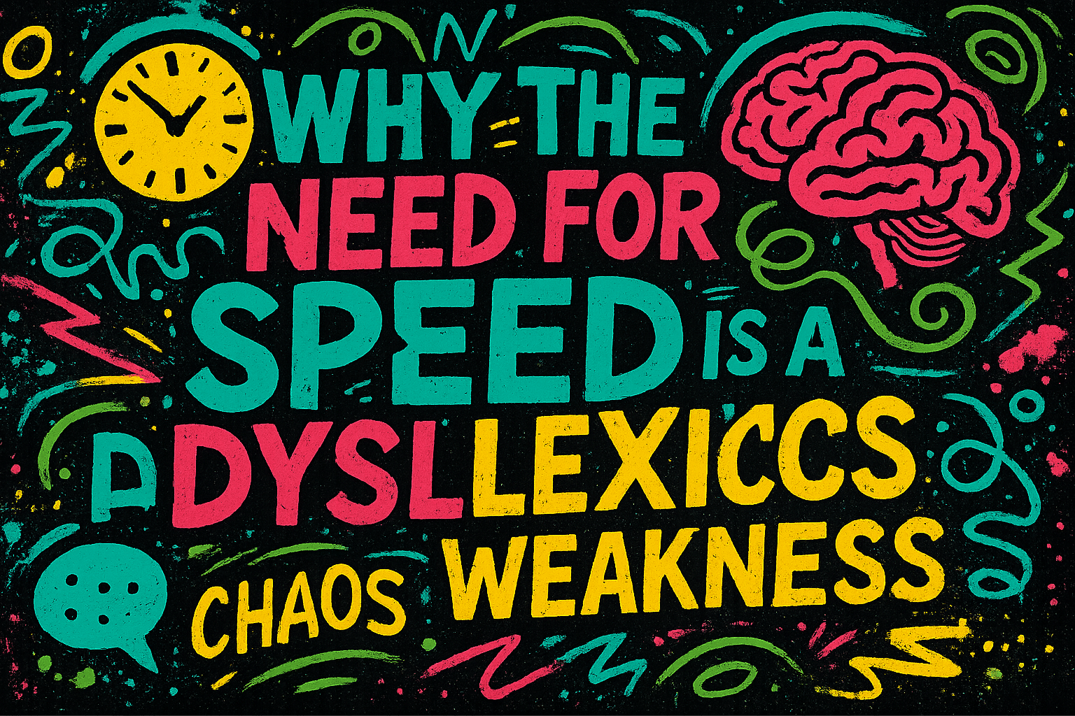 Why The Need For Speed is a Dyslexics Biggest Weakness