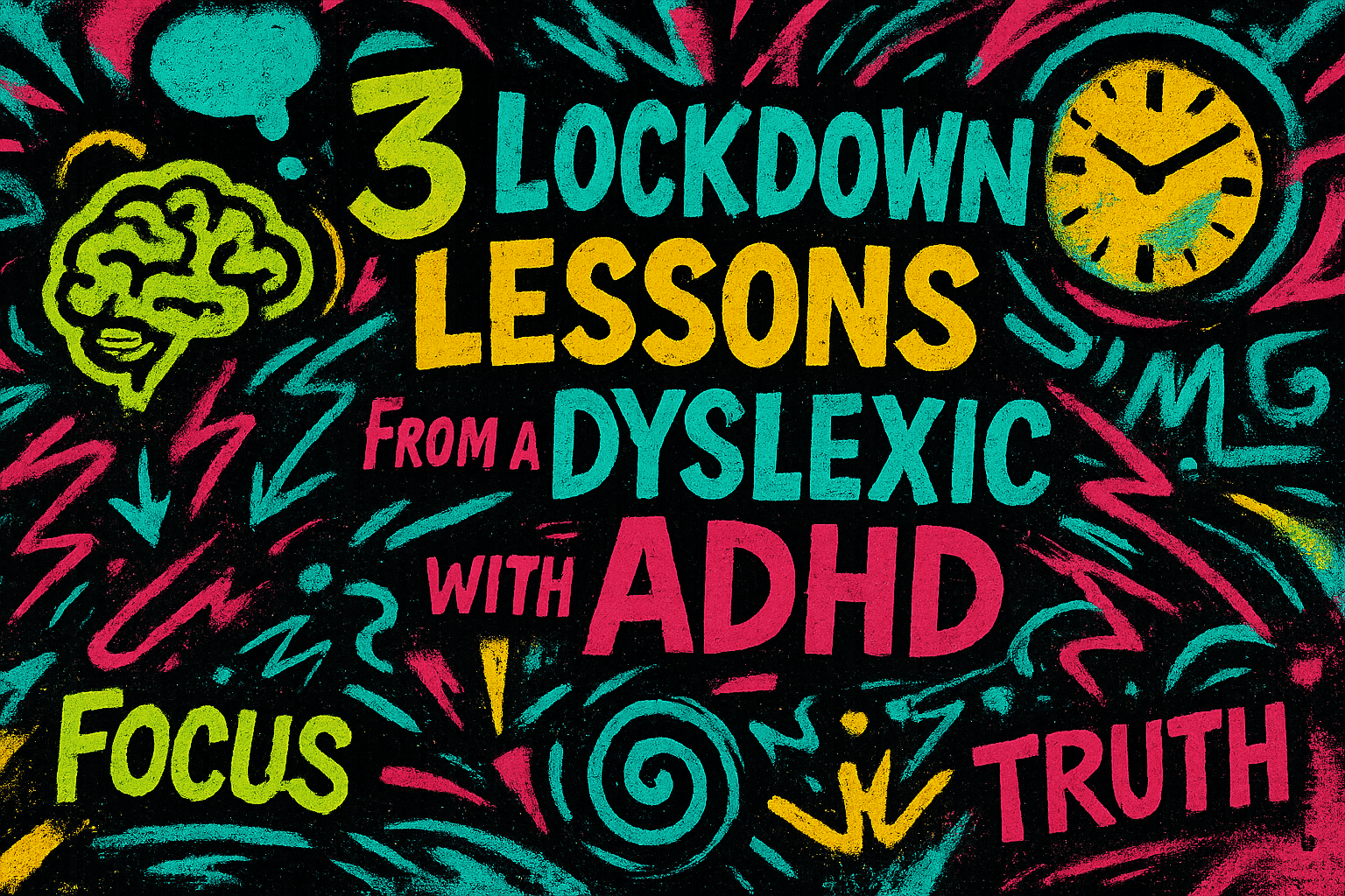 3 Lockdown lessons from a Dyslexic with ADHD