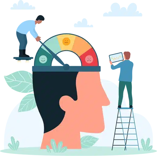 Brain graphic representing neurodiverse processing and the challenge linked to dyslexia and ADHD.