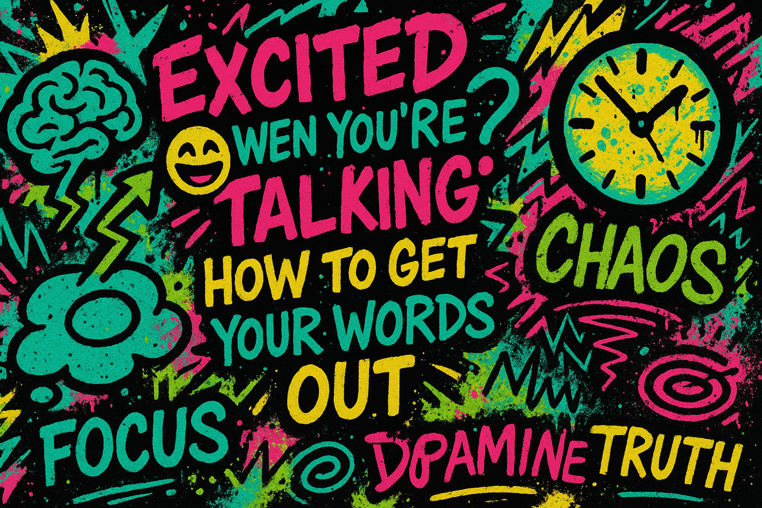 Excited 😆 when you’re talking? How to get your words out