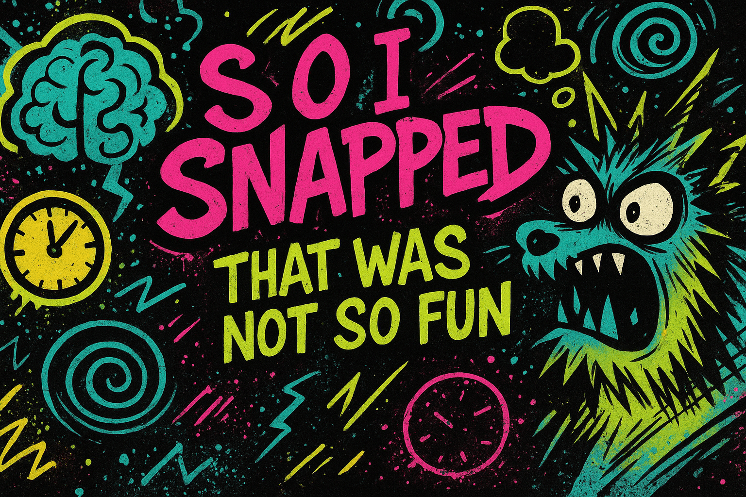 So I Snapped - That was not so fun