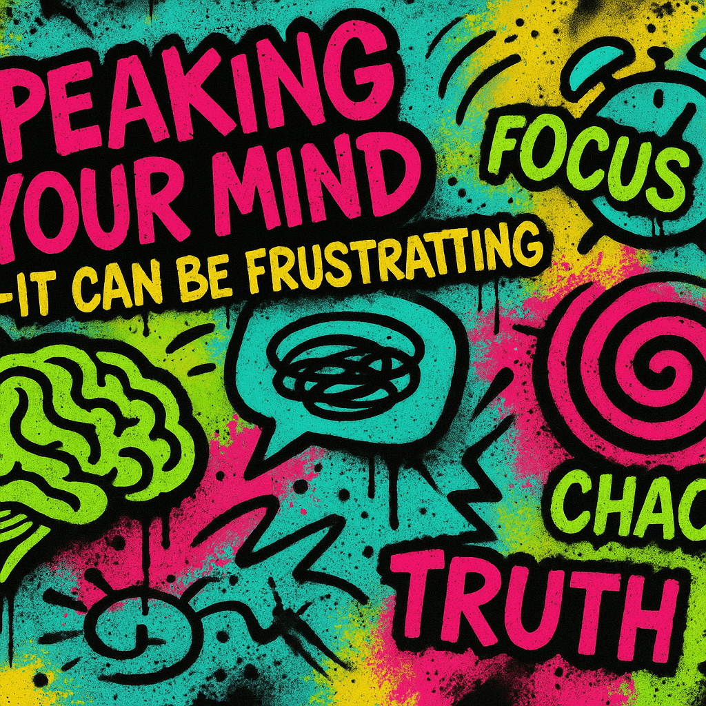 Speaking your mind - it can be frustrating