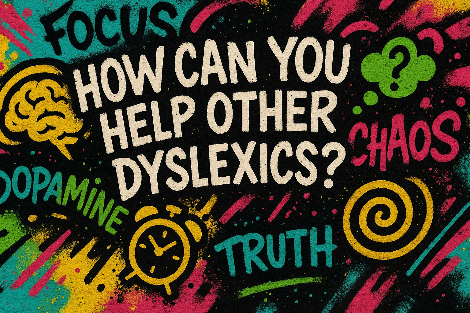 How can you help other dyslexics?