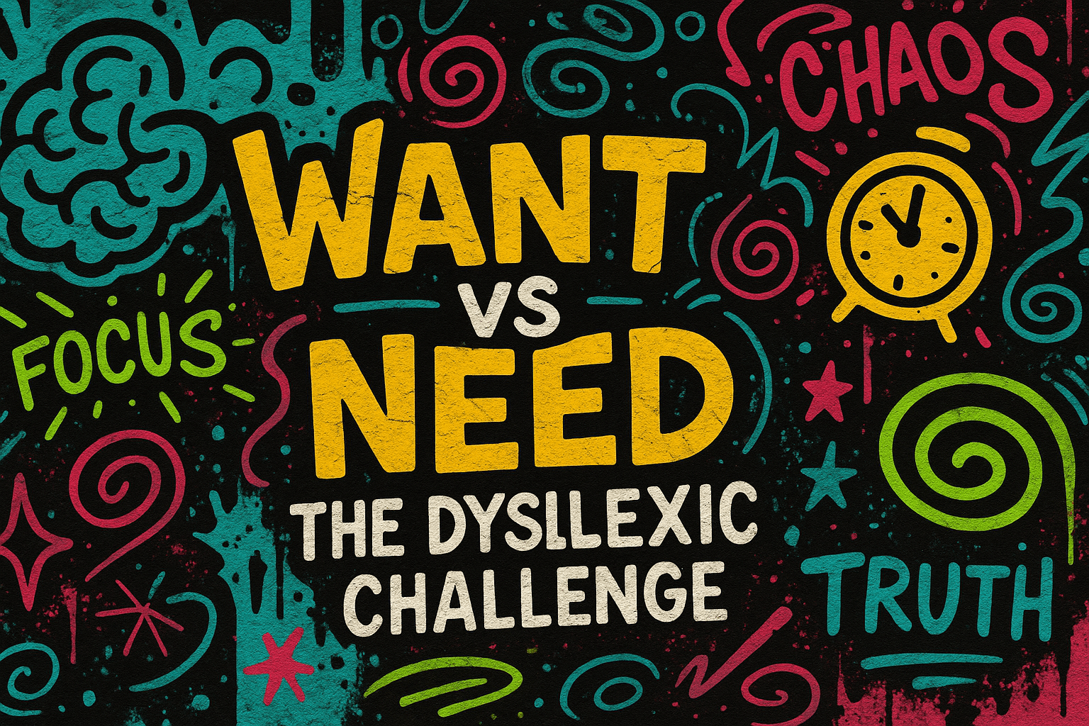 Want vs Need: The Dyslexic Challenge