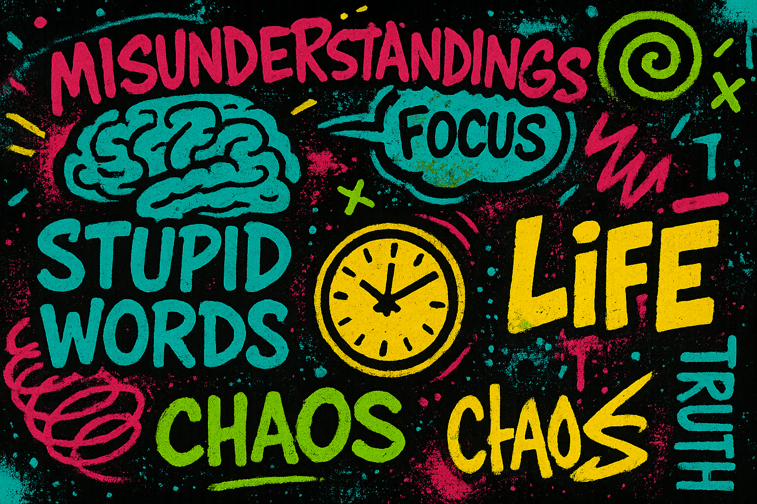 Misunderstandings, stupid words and life