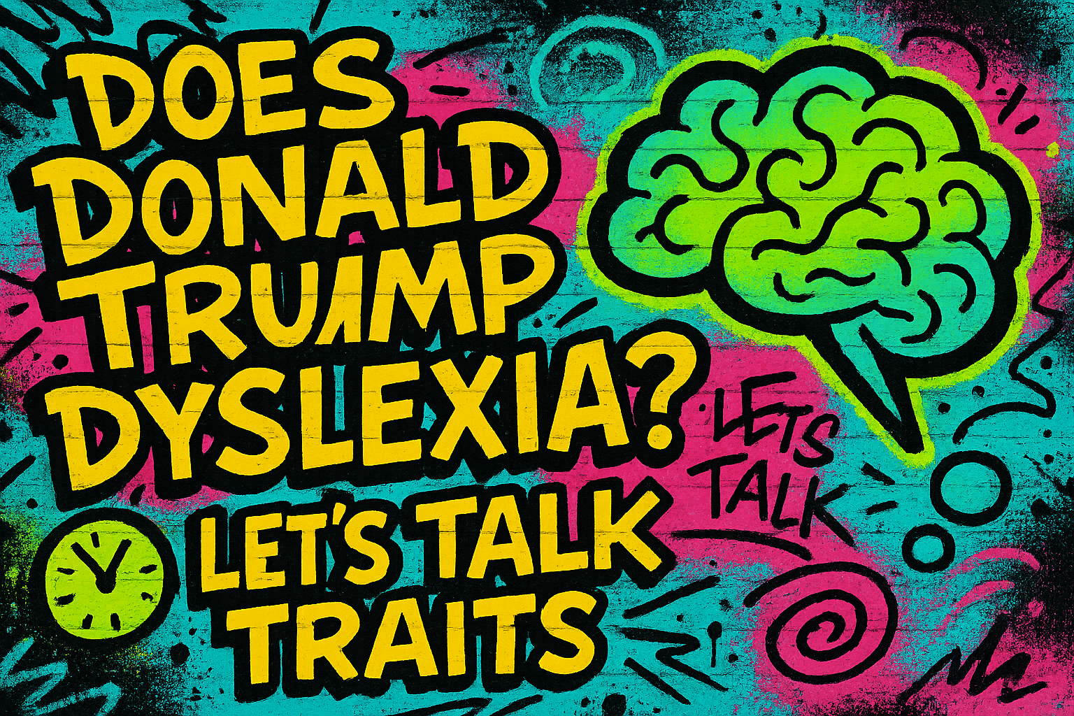 Does Donald Trump Have Dyslexia Let's Talk Traits!