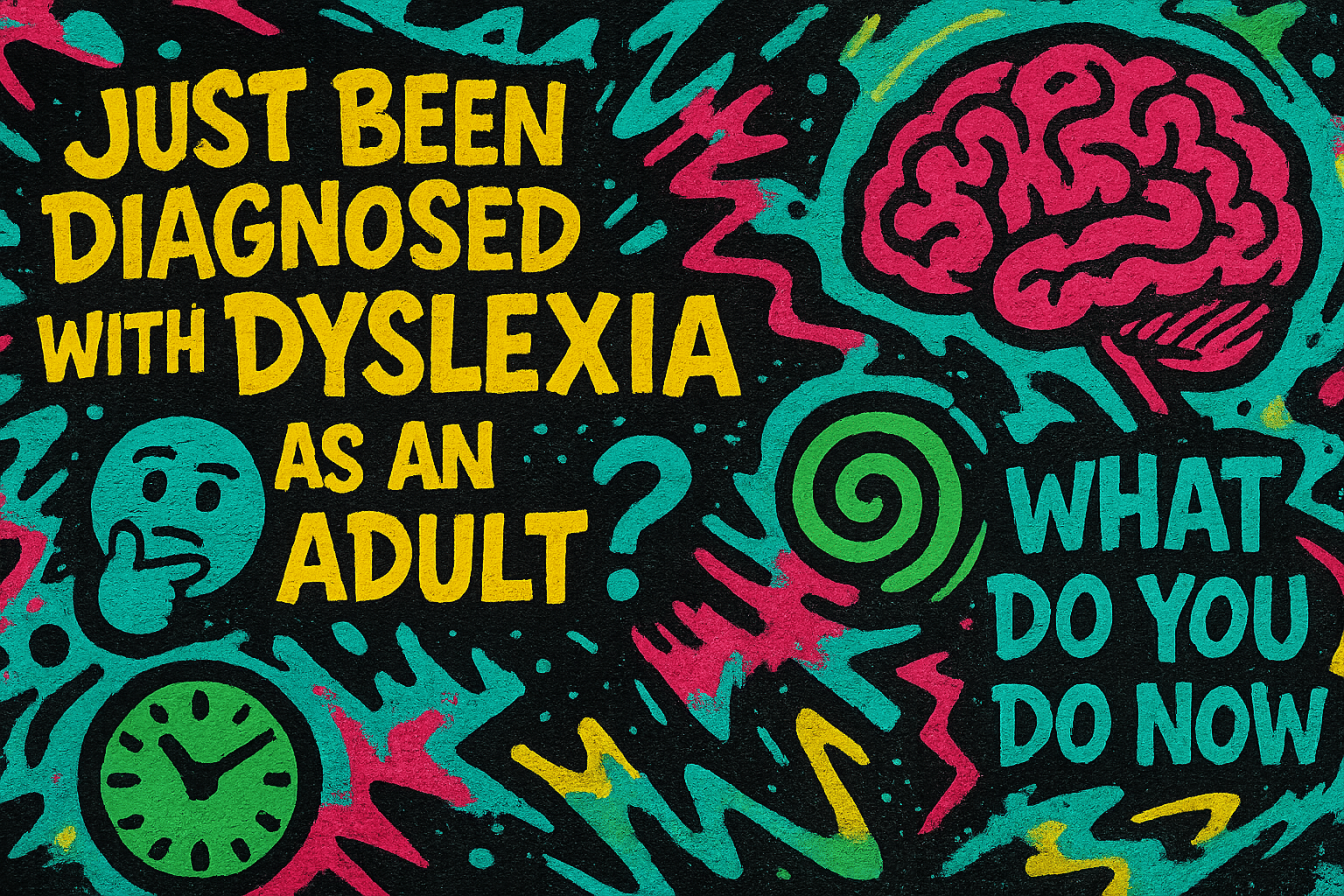 Just been diagnosed with Dyslexia as an adult 🤔? What do you do now?