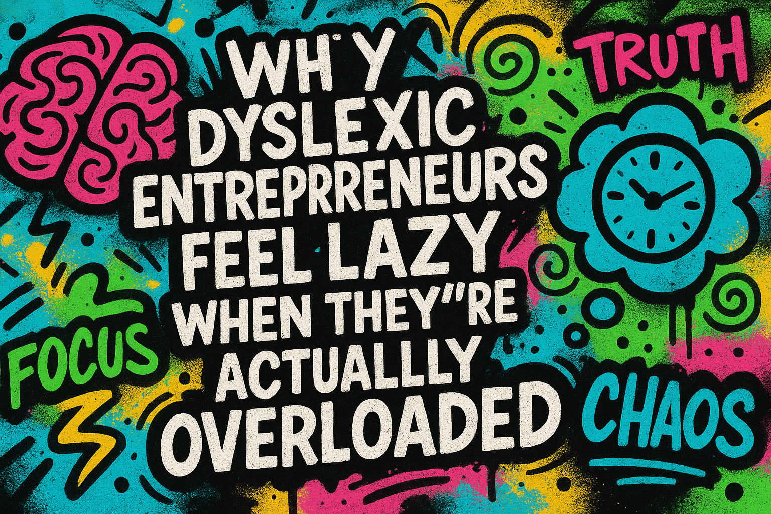 Why Dyslexic Entrepreneurs Feel Lazy When They’re Actually Overloaded